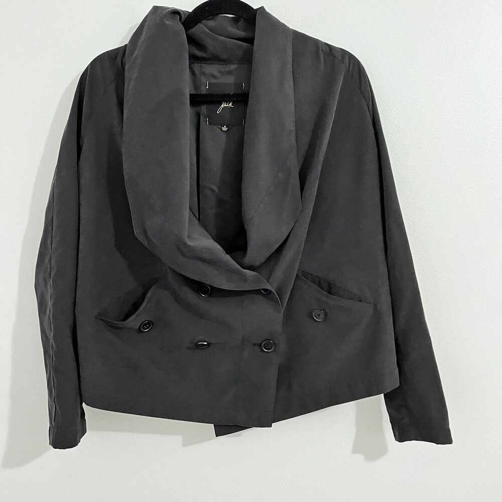 Jack Black Oversized Blazer‎ Jacket Size S Tuxedo Minimalistic Opera Buttons 80s
